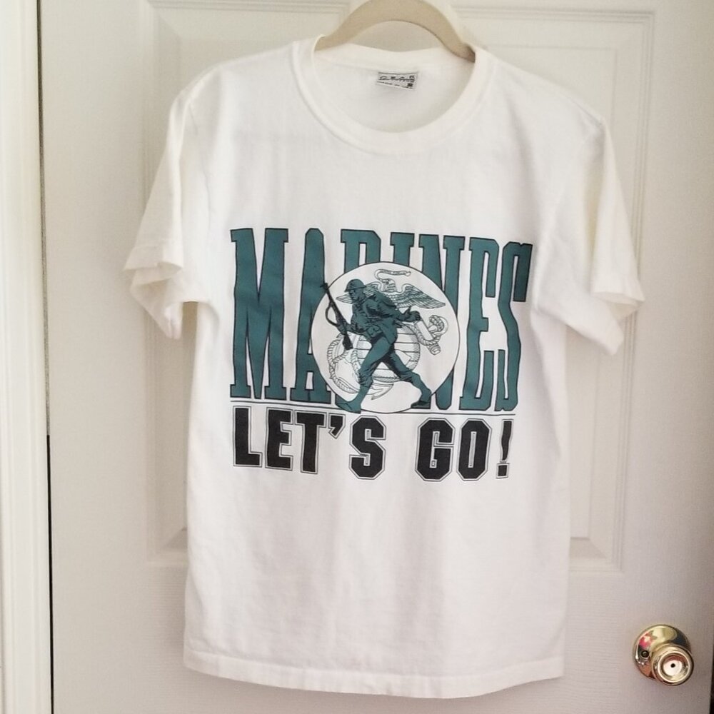 Marines "Let's Go!" T-shirt - Crew Neck / Short Sleeve